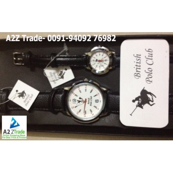 Pair Watch-British Polo Club, Gents & Ladies Watch- BPC-050 & 051,Imported, MRP Rs.4999